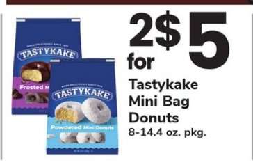 Tastykake Mini Bag Donuts