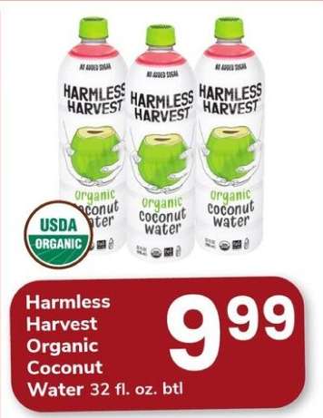 Harmless Harvest Organic Coconut Water