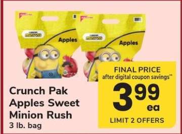Crunch Pak Apples Sweet Minion Rush