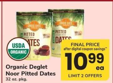 Organic Deglet Noor Pitted Dates