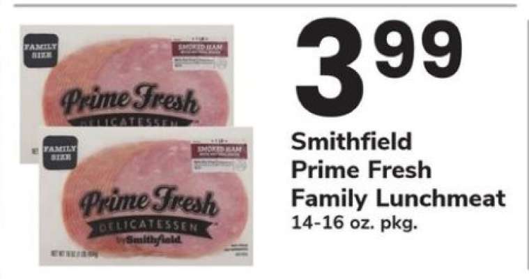 Smithfield Prime Fresh Family Lunchmeat