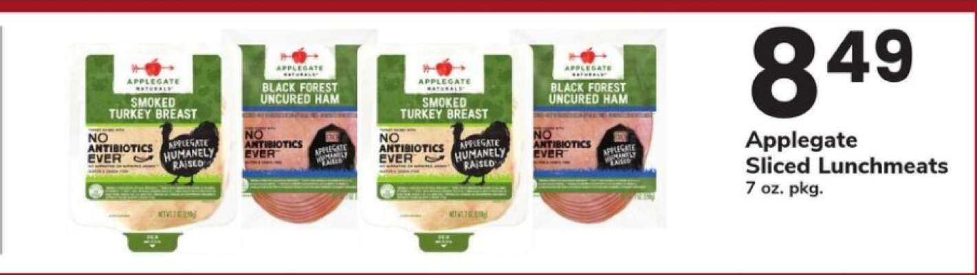 Applegate Sliced Lunchmeats