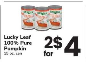 Lucky Leaf 100% Pure Pumpkin