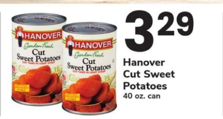 Hanover Cut Sweet Potatoes