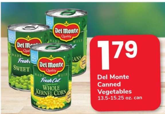 Del Monte Canned Vegetables