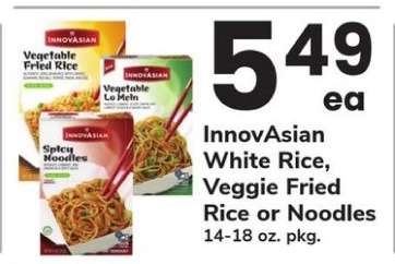 InnovAsian White Rice, Veggie Fried Rice or Noodles