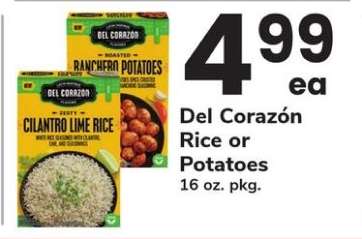 Del Corazón Rice or Potatoes