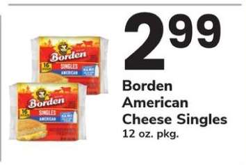 Borden American Cheese Singles