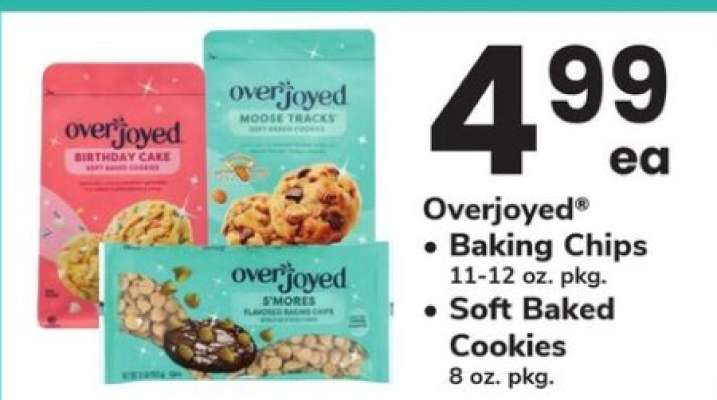 Overjoyed Baking Chips and Soft Baked Cookies