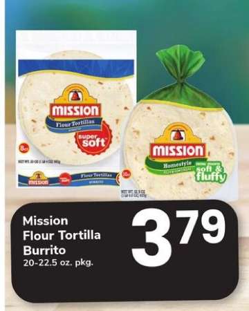 Mission Flour Tortilla Burrito