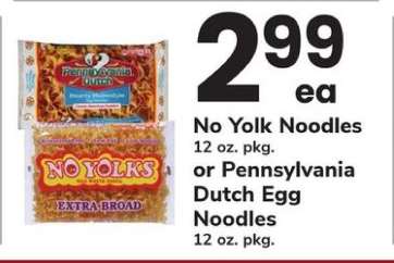 No Yolk Noodles or Pennsylvania Dutch Egg Noodles