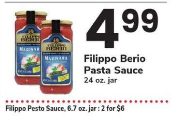 Filippo Berio Pasta Sauce