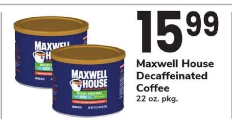Maxwell House Decaffeinated Coffee