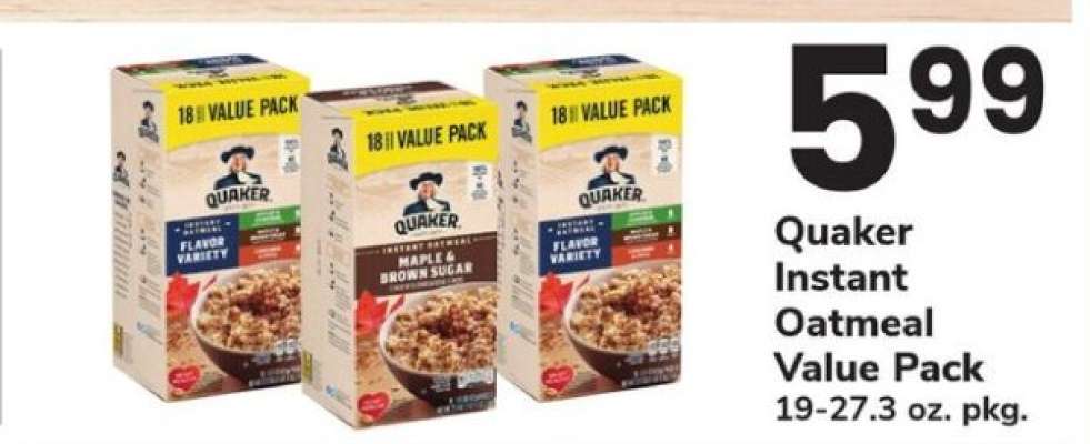 Quaker Instant Oatmeal Value Pack