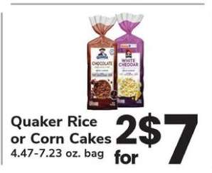 Quaker Rice or Corn Cakes