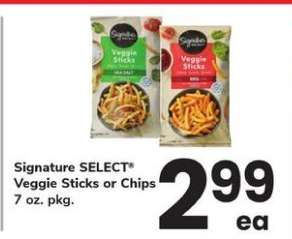 Signature SELECT Veggie Sticks or Chips