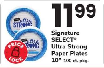 Signature SELECT Ultra Strong Paper Plates