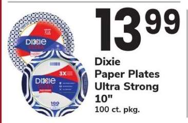 Dixie Paper Plates Ultra Strong 10”