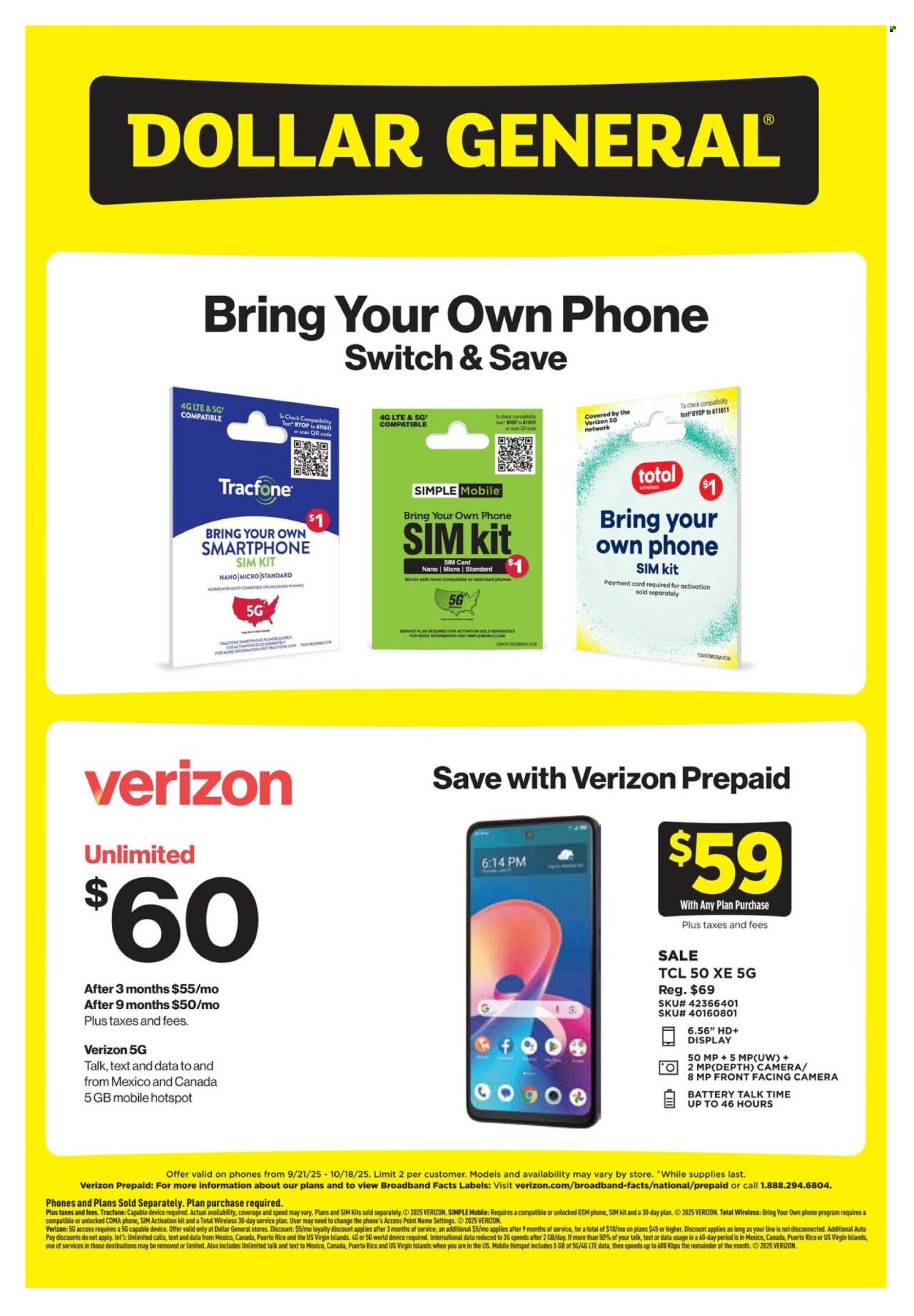 Dollar General ad - 09/21/2025 - 10/18/2025. Page 2