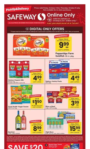 Safeway Flyer - 10/03/2025 - 10/09/2025.