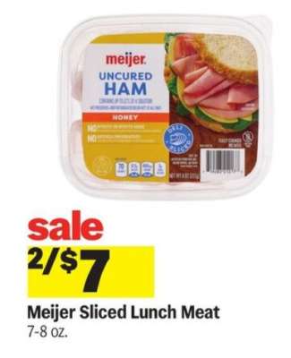 Meijer Sliced Lunch Meat