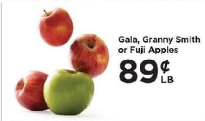 Gala, Granny Smith or Fuji Apples
