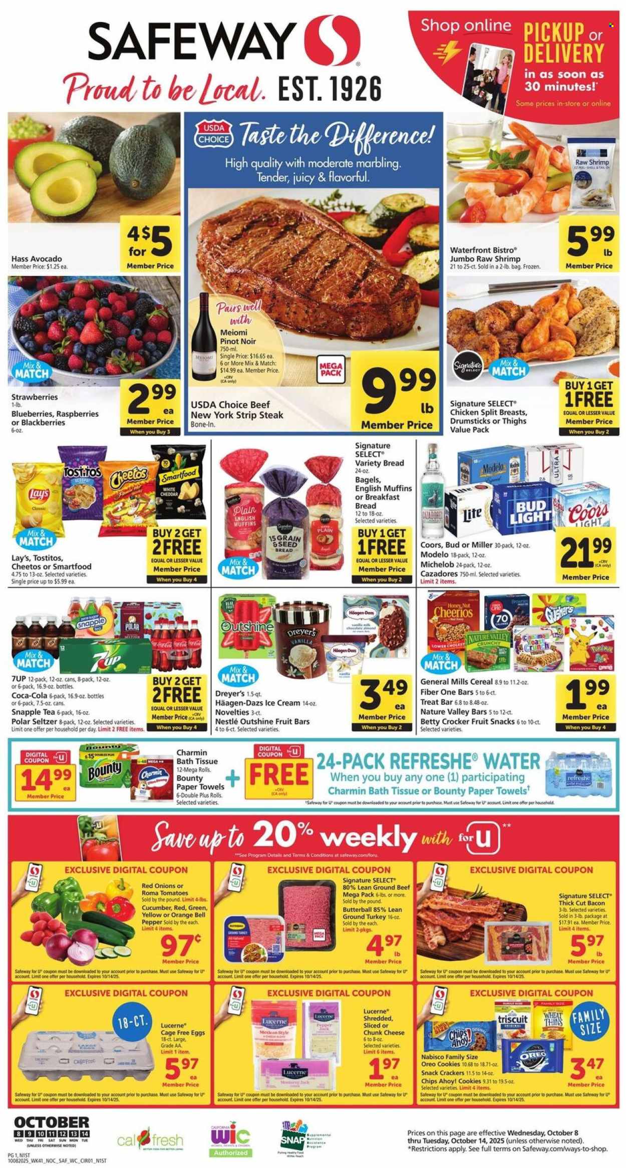 Safeway ad - 10/08/2025 - 10/14/2025. Page 1