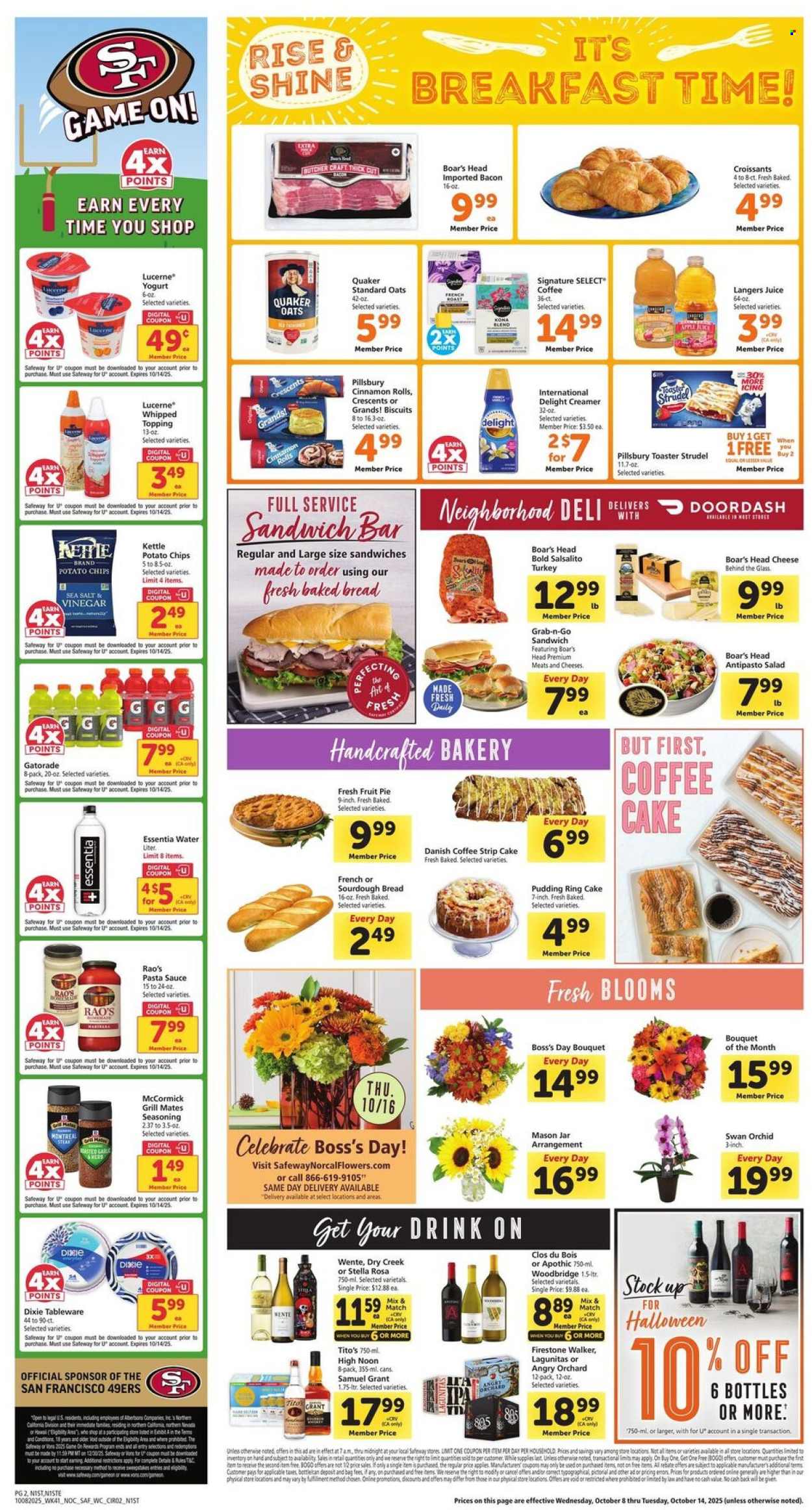 Safeway ad - 10/08/2025 - 10/14/2025. Page 2