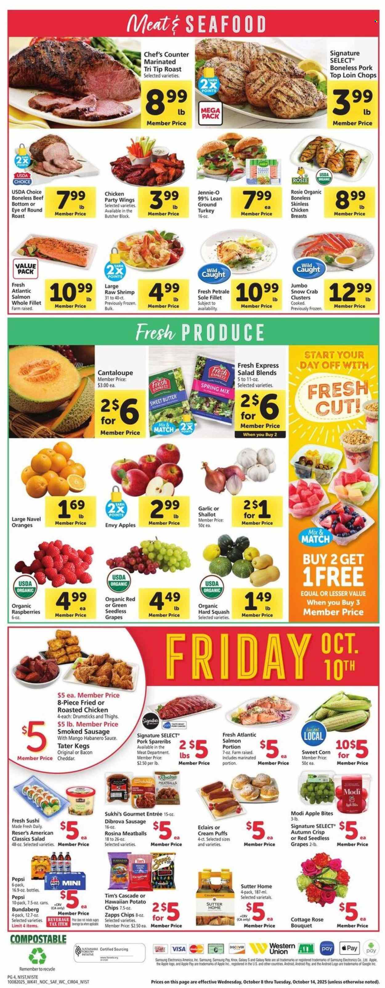 Safeway ad - 10/08/2025 - 10/14/2025. Page 4