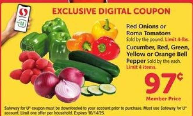Red Onions or Roma Tomatoes