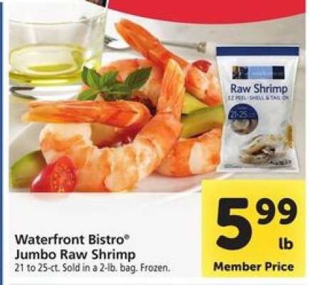waterfront BISTRO Jumbo Raw Shrimp