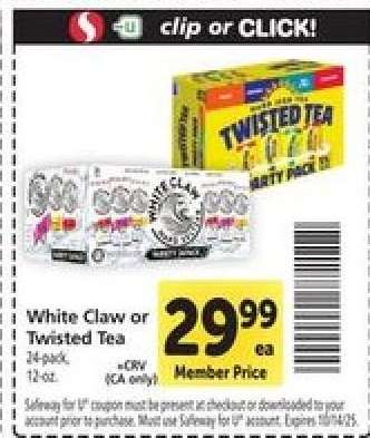 White Claw or Twisted Tea