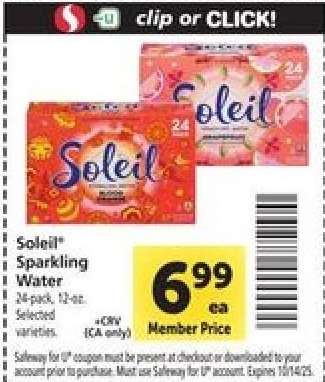Soleil Sparkling Water