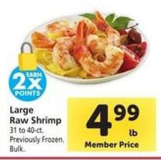 Large Raw Shrimp