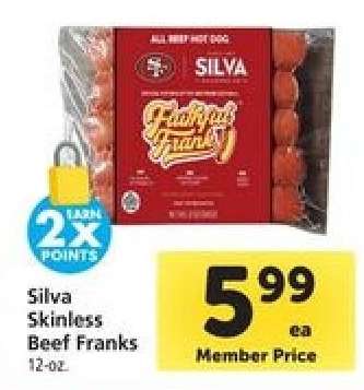 Silva Skinless Beef Franks