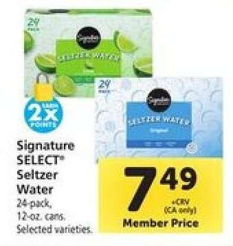 Signature SELECT Seltzer Water