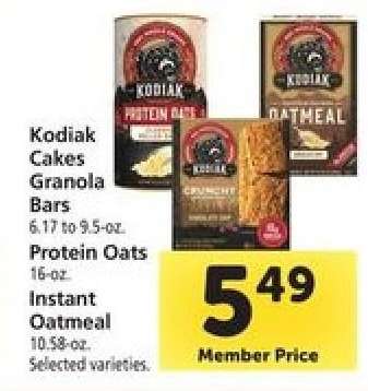Kodiak Cakes Granola Bars, Protein Oats, Instant Oatmeal