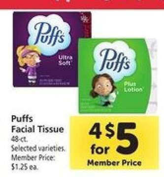 Puffs Facial Tissue*