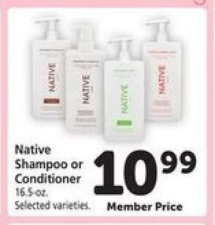 Native Shampoo or Conditioner