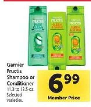 Garnier Fructis Shampoo or Conditioner