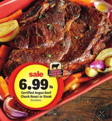 Certified Angus Beef Chuck Roast or Steak