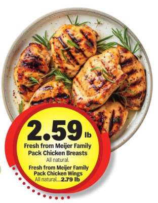 Fresh from Meijer Family Pack Chicken Breasts