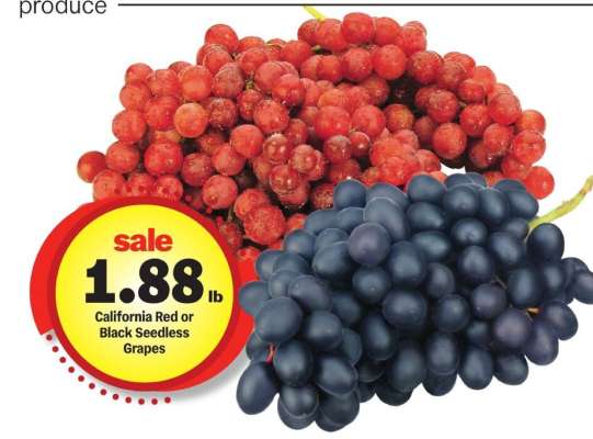 California Red or Black Seedless Grapes