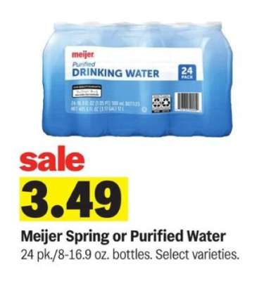 Meijer Spring or Purified Water