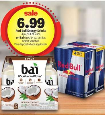 Red Bull Energy Drinks or Bai