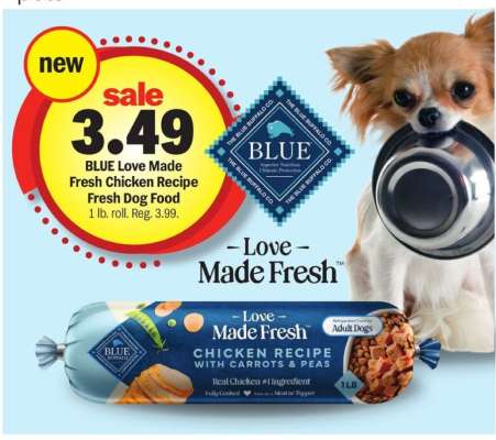 BLUE Love Made Fresh Chicken Recipe Fresh Dog Food