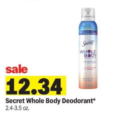 Secret Whole Body Deodorant