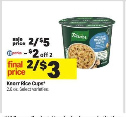 Knorr Rice Cups