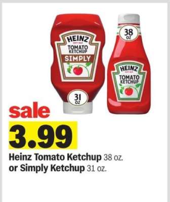 Heinz Tomato Ketchup or Simply Ketchup