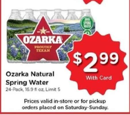 Ozarka Natural Spring Water